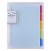 Kokuyo Campus WSG-RUCP12B Blue Cover Loose-leaf Notebook with 40 A5 Pages&Separator Pages in 5 Colors