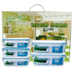 Jingdong Supermarket Bei Teisi BestHA heat-resistant glass crisper five-piece 400ml 3 800ml 2 oven refrigerator microwave oven lunch box RL5-02