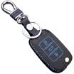 Huashi Toyota Highlander key bag hand sewing smart two-button black special steam key set keychain