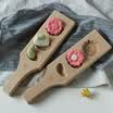 Cheese moon cake mold ice cream pumpkin cake green bean cake steamed bread biscuits pastry pastry wood mold lotus&fruit