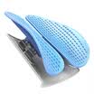 easyback enhanced version of the car waist cushion office seat waist back cushion ergonomic double back cushion massage waist support breathable blue