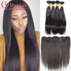 Cheap Lace Frontal Closure With Bundles Straight Brazilian Hair Ear To Ear Lace Frontal Dentelle Frontale Fermeture Avec Bundles