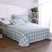 Yingxin textile cotton bedding high count high density cotton twill double bed 230 250 simple elements blue A version