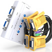 Shanze SAMZHE SZF-400A 4-port KVM switch manual PS2 interface mouse&keyboard multi-computer VGA switch monitor share with the original line