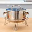 Ou Runzhe pot rack 304 stainless steel bold 3 foot insulated pot rack