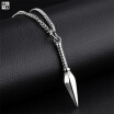 Yi nationality titanium steel personality cool spearhead mens necklace