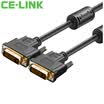 CE-LINK DVI 24 1 digital high-definition signal cable 15 m gold-plated dual-channel DVI male to female video cable computer monitor cable black A1871