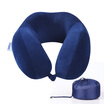 Bejirong U-shaped pillow neck pillow cervical pillow car airplane travel headrest siesta pillow u-shaped pillow black gray