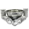Falkermann Fackelmann Bakeware Stainless Steel Basin Mixing Basin Quivering Basin Baking Mold Aluminum Foil Egg Tot Model 240 Combination Set 00210 207