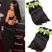 Queen Hair Products 7A Peruvian Straight Virgin Hair 4 Bundles Deals Kinky Straight Hair Peruvian Virgin Hair Straight Bundles