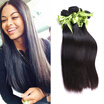 7A Peruvian Virgin Hair Straight 4PCS Peruvian Straight Hair Bundles Natural Black Unprocessed Human Virgin Hair Weave Bundles