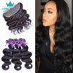 Lace Frontal with Bundles 8A Brazilian Body Wave 3 Bundles with Frontal Closure 13X4 100 Unprocessed Human Hair Weave