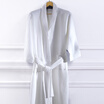 LENCIER LENCIER bathrobes home five-star hotel couple spring&summer bathrobes pure cotton soft water absorption male&female general white L