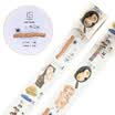 Kinbor hand&paper tape 35mm 10m hand book color decorative stationery tape blindly DTB64071