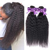 Kinky Straight Hair Weave 4 Bundles Straight Hair 8a Kinky Straight Virgin Brazilian Hair Bundles Virgin Yaki Human Hair