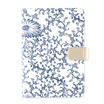Kinbor cotton linen A5 hand book hand account notes diary with horizontal blank core blue&white DTB70003