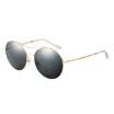 Parsons PARZIN retro round box polarized sunglasses couple models driving sunglasses 8082 silver frame reflective film mercury