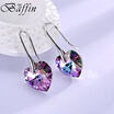 BAFFIN Crystal heart pendant eardrop earrings Made with SWAROVSKI ELEMENTS for 2017 Women Gift