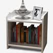 Wood to the bedside table simple bedside cabinet coffee table storage grid storage type simple two-story small cabinet white side table LY-4012