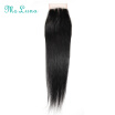 Brazilian Straight 4x4 Lace Closure Three Part Non-Remy Hair Natural Color Human Hair Free Shipping 8-20 Inch