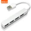 ECOLA USB splitter USB20 4-port hub HUB with overload voltage current protection USB-HUB03WT white