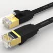 Shanze SAMZHE 6400PHS six flat cable network oxygen-free copper Gigabit gold-plated metal head high-speed computer network cable cat6 class ultra-thin black 40 meters