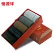 Hengyuanxiang wool socks men in the tube warm thick socks stripe fashion men socks 5 double striped striped wool socks 5 pairs 26-28cm