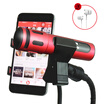 BOLE B-20E Phone Microphone Computer Singing Mini Capacitor Microphone Full Name K Song Equipment Hosting Live Set Apple Andrews Red Metal MV Stand