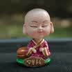Molong creative car safety&safety ornaments car accessories car car decoration car car decoration supplies head cute little monk calm