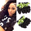 7A Grade Cheap Peruvian Virgin Hair Loose Wave 4 Bundles Unprocessed Peruvian Virgin Hair Human Hair Extensions Loose Wave