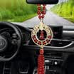 Boliliang BLLP car pendant car decoration ornaments car white jade ornaments safety buckle jade pendant rearview mirror car with Buddha in my heart BL601 green