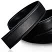 Golden Fox FOXER belt mens headless double-sided lychee belt automatic buckle belt belt male models without buckle leather belt without lead P03F5A black