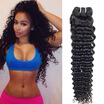Indian Deep Wave Hair 3 Bundle Deals Cheap Human Hair Weave 8A Grade Virgin Unprocessed Human Hair Deep Wave Wet And Wavy Weave
