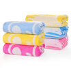 Bamboo Brocade towel bamboo fiber adult towel 6 Pack cartoon jacquard absorbent towel 34 × 76cm