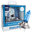 Philips PHILIPS Blue Diamond H7 upgrade car light bulb 2 sets of color temperature 5000K