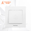PowerSync ASWSCGOCD9 wall switch 86-type panel three-hole five-hole socket single control dual doorbell switch simple white