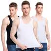 Antarctic men&39s vest pure color cotton vest male 3-piece men&39s vest sweat NSJA0660 black&white gray L