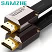 Shanze SAMZHE HDMI cable version 20 2K 4K digital high-definition line 1 meter ultra-thin flat gold-plated 3D video cable projector computer TV set-top box cable GH-10