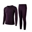 Playboy Qiuyi Qiuku Mens Thin Cotton Thermal Underwear Set Round Collar Foundation Bottom Lingerie Cotton Sweater Navy XXL