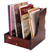 TRNFA TN-8104 Wooden Office Desktop File Box High-grade four-cell drawer Wooden material frame Document rack magazine Bookshelf book