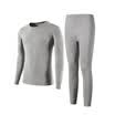 Playboy Qiuyi Qiuku Mens Thin Cotton Thermal Underwear Set Round Collar Foundation Bottom Lingerie Cotton Sweater Navy XXL