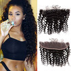 134 Frontal curly Hair 1PC Peruvian Virgin Hair with Closure 8A Peruvian Curly Hair Cheap Human Hair Closure Curly Lace Fronatal