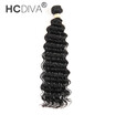 HCDIVA Hair 1Pcs Only Unprocessed 100 Human Virgin Hair Weft Brazilian Deep Wave Virgin Hair Weave