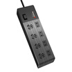 Huntkey Huntkey small new 803 new national standard diameter 10 child protection door 8-bit socket row plug insert plug board 18 m black