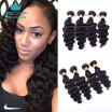 Brazilian Virgin Hair Loose Deep 4 Bundles Loose Deep Wave Brazilian Hair 9A Grade 100 Uprocessed Virgin Hair Cheap Bundles