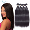New Arrival Sapphire 8A Grade Unprocessed Brazilian Straight Hair 4 Bundles 4pcsLot Remy Human Hair Weaving
