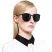 Parsons PARZIN retro sunglasses female bright color tide people polarized glasses male driver sunglasses 9238 black box reflective film ice blue