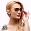 Helen Keller Colorful Flywheel Mirror Ladies Men&Women Couples Sunglasses P06 White Framed Gray Lens