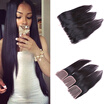 Peruvian Virgin Hair With Closure Peruvian Straight Virgin Hair With Lace Closure 3 Bundles With Closure Human Hair With Closure