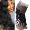 Pre Plucked 360 Lace Frontal Closure Natural Hairline Peruvian Virgin Hair Body Wave Lace Band Frontal Closure with Baby Hair